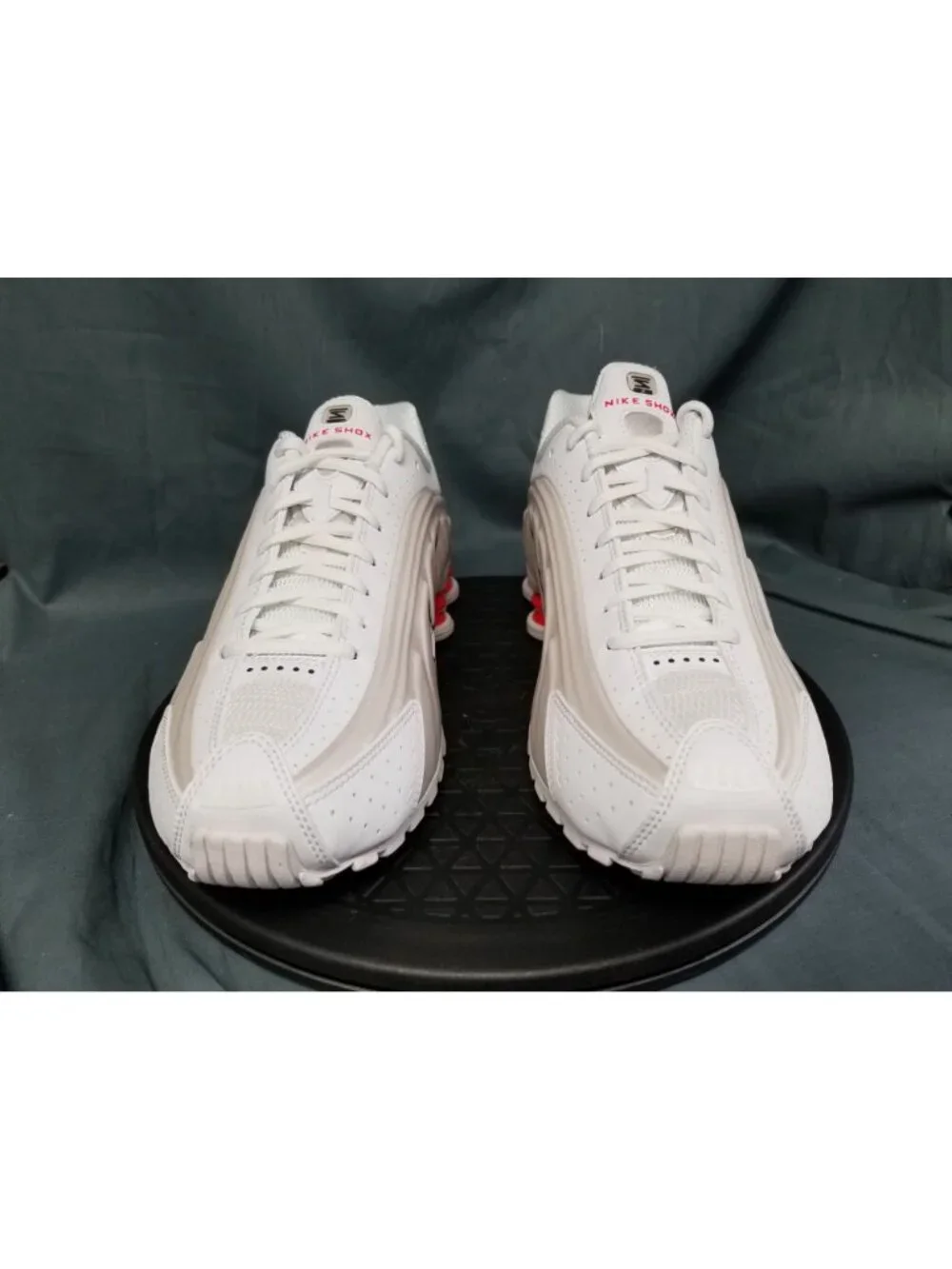 Nike Shox R4 White Phantom Picante Red AR3565 103 Women's Size 9.5 NEW NO BOX!